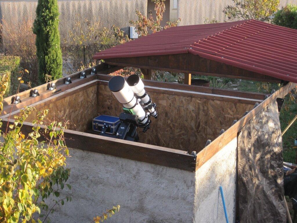 Toit roulant automatisé pour observatoire astronomique amateur
