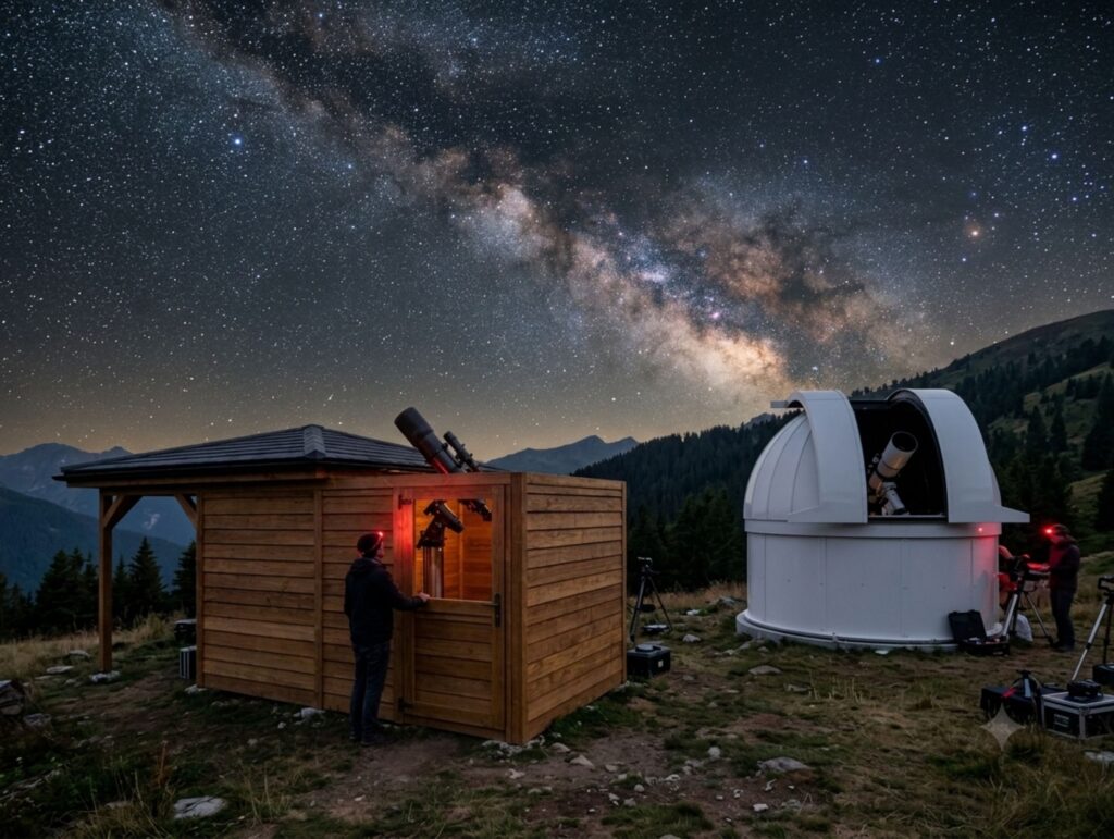 Toit roulant ou dôme astronomique quel choix pour un observatoire amateur