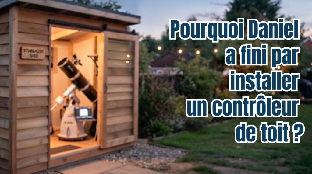 Pourquoi Daniel a fini par installer un contrôleur de toit roll off roof remote observatory